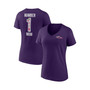 Women's Branded Purple Baltimore Ravens Team Mother's Day V-Neck T-shirt