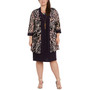 Plus Size 2-Pc. Animal-Print Jacket & Dress Set