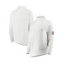 Women's White Chicago Cubs Lana Mock Neck Pullover Sweatshirt