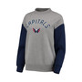 Women's Heathered Gray Washington Capitals Ivy Crew Neck Pullover Sweatshirt