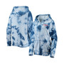 Women's Royal Chicago Cubs Tie-Dye Full-Zip Hoodie