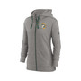 Women's Heather Charcoal Green Bay Packers Gym Vintage-Like Full-Zip Hoodie