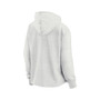 Women's Branded Ash Seattle Kraken True Classics Legacy Quarter-Zip Hoodie