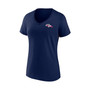 Women's Branded Navy Denver Broncos Team Mother's Day V-Neck T-shirt