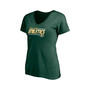 Women's Green Oakland Athletics Mascot In Bounds V-Neck T-shirt