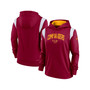Women's Burgundy Washington Commanders Sideline Stack Performance Pullover Hoodie
