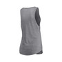 Women's Branded Heathered Gray Los Angeles Rams Quality Time Scoop Neck Tri-Blend Tank Top