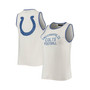 Women's White, Royal Indianapolis Colts Throwback Pop Binding Scoop Neck Tank Top