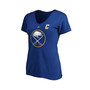 Women's Branded Jack Eichel Royal Buffalo Sabres Plus Size Name and Number V-Neck T-shirt