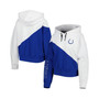 Women's White, Royal Indianapolis Colts Bobbi Color Blocked Pullover Hoodie