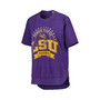 Women's Heather Purple LSU Tigers Vintage-Like Wash Poncho Captain T-shirt