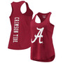 Women's Crimson Alabama Crimson Tide Essential 2-Hit Racerback Tank Top