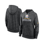 Women's Black Pittsburgh Steelers Plus Size Gym Vintage-Like Pullover Hoodie