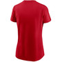 Women's Red Cleveland Indians Baseball T-shirt