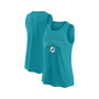 Women's Branded Aqua Miami Dolphins Classic Rhine Tank Top