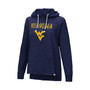 Women's Navy West Virginia Mountaineers Nollie Slub Raglan Pullover Hoodie