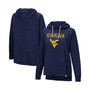 Women's Navy West Virginia Mountaineers Nollie Slub Raglan Pullover Hoodie