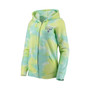 Women's White Chicago Cubs Tie-Dye Full-Zip Hoodie
