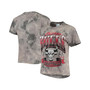 Women's '47 White, Black Chicago Bulls 2021/22 City Edition Vintage-Look Tie-Dye Tubular Cropped T-shirt