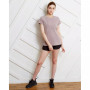 Airy Mile Laser Cut Mesh Top for Women