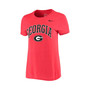 Women's Red Georgia Bulldogs Arch Performance T-shirt