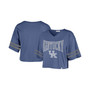 Women's Royal Kentucky Wildcats Sporty V-Neck Crop Top