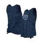 Women's Navy Tennessee Titans Space Dye Tie-Back Tank Top