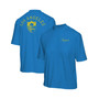 Women's Powder Blue Los Angeles Chargers Logo Half-Sleeve Mock Neck T-shirt