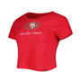 Women's Scarlet San Francisco 49ers Historic Champs T-shirt