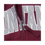 Women's Maroon Montana Grizzlies Arched Name Full-Zip Hoodie