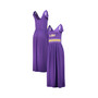Women's Purple LSU Tigers Game Over Scoop Neck Maxi Dress
