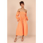 Womens Domenica Off Shoulder Midi Dress