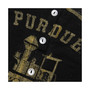 Women's Purdue Boilermakers Black Relaxed Henley Tank Top