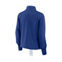 Women's Royal Brooklyn Dodgers Cooperstown Collection Rewind Stripe Performance Half-Zip Pullover