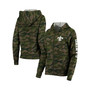 Women's Camo New Orleans Saints Raglan Full-Zip Hoodie