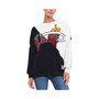 Women's Black, White Miami Heat Ariel Pullover Sweatshirt