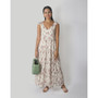 Women's Sky is Pink Ruffle Maxi Dress