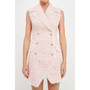 Women's Check Tweed Mini Dress