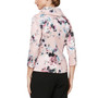 Petite Floral-Print Portrait-Collar Blouse
