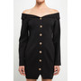 Women's Off the Shoulder Blazer Dress