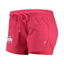 Women's Heather Red Ohio State Buckeyes Simone Lounge Shorts