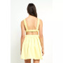 Women's Scrunchie Open Back Mini Dress