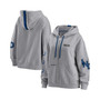 Women's Heathered Gray Indianapolis Colts Plus Size Taped Full-Zip Hoodie Jacket