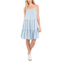 Women's Sleeveless Tiered Tie-Strap Dress