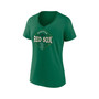 Women's Branded Kelly Green Boston Red Sox Celtic V-Neck T-shirt