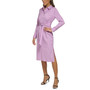 Women's Striped Button-Placket Tie-Waist Dress