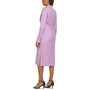 Women's Striped Button-Placket Tie-Waist Dress