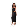 Women's Lyricella cut out slitted maxi dress
