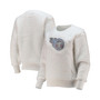 Women's White Tennessee Titans Milestone Tracker Pullover Sweatshirt