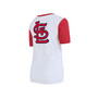Women's White St. Louis Cardinals Colorblock T-shirt
